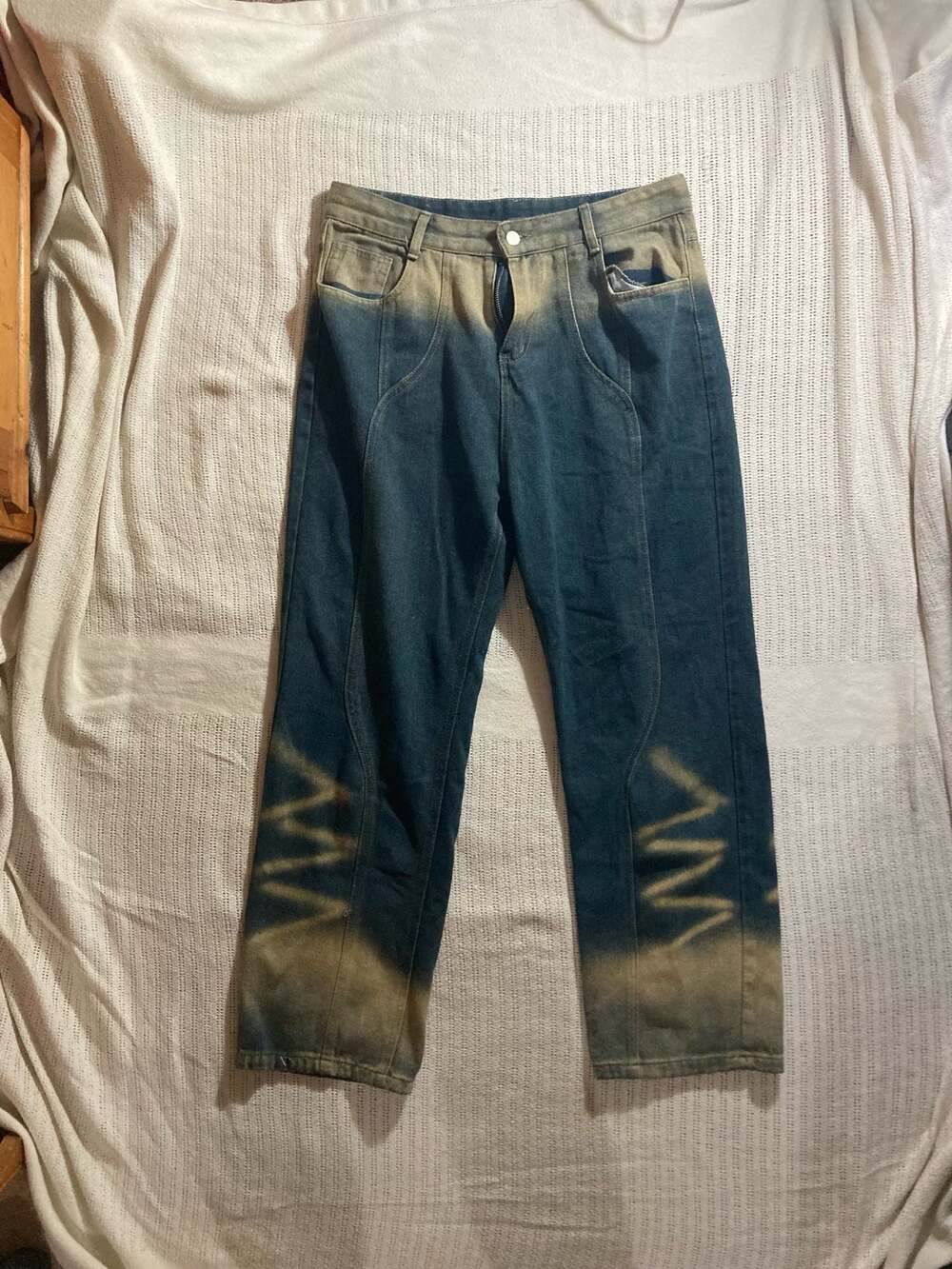 Unbranded Two-Tone Gradient Jeans Size M